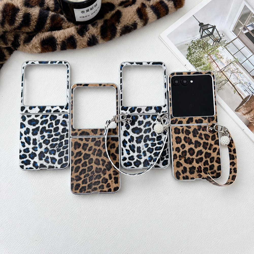 Photography Lighting Equipment - Luipaardprint Opvouwbare Flip Telefoonhoes Voor Motorola