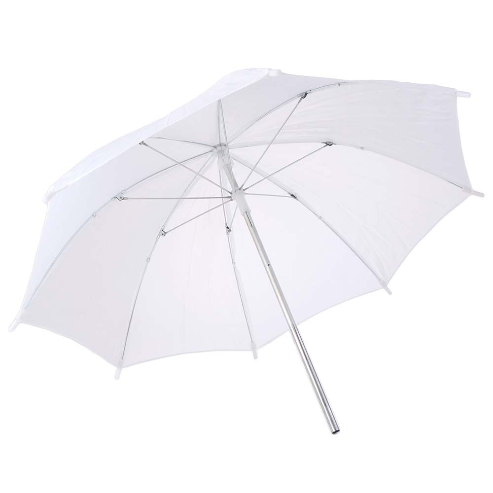 Photography Lighting With Umbrella - 50cm/20inch fotografieparaplu met metalen handvat, lichtdoek,