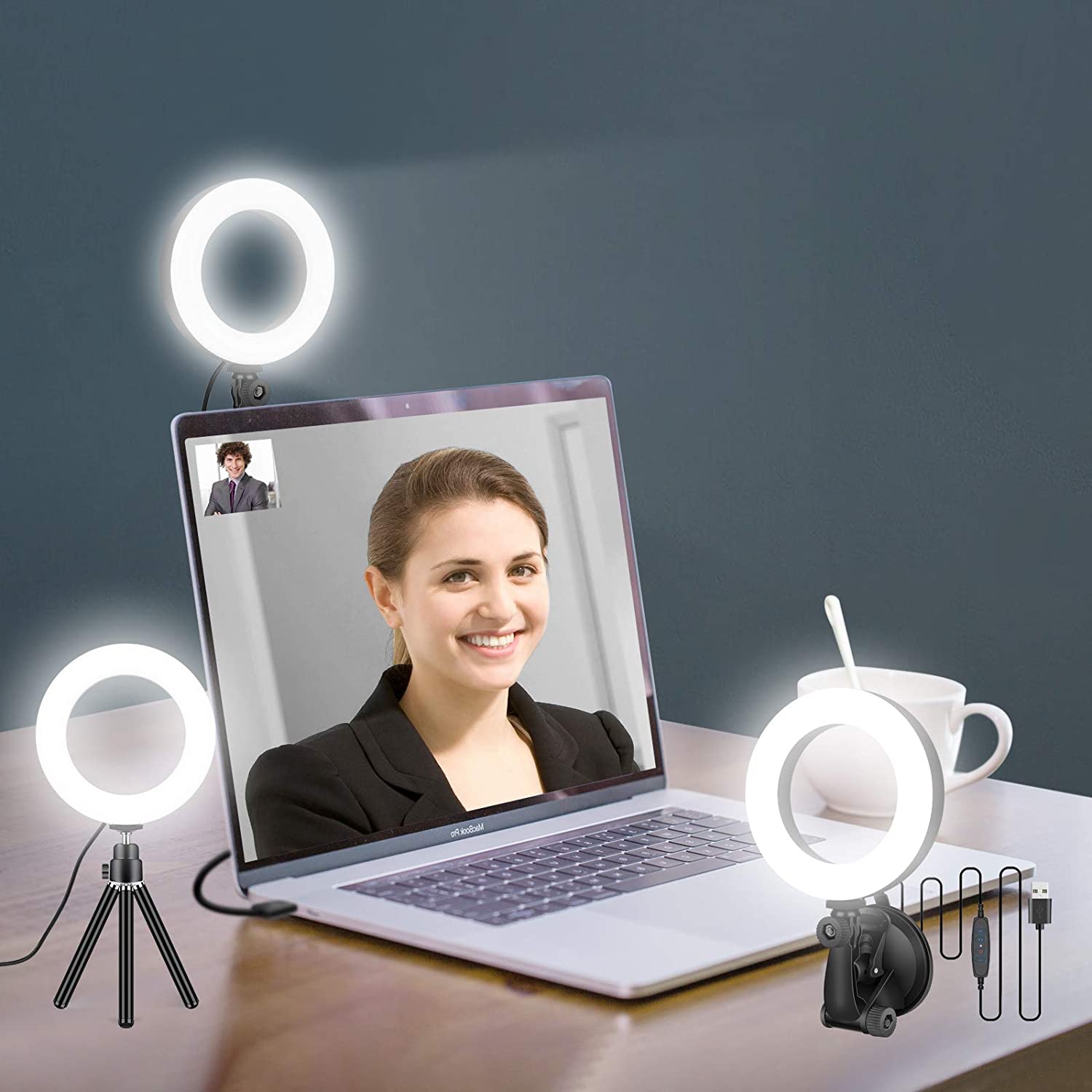Photography Lighting Ring - 16Cm Ring Licht Voor Zoom Vergaderingen,
