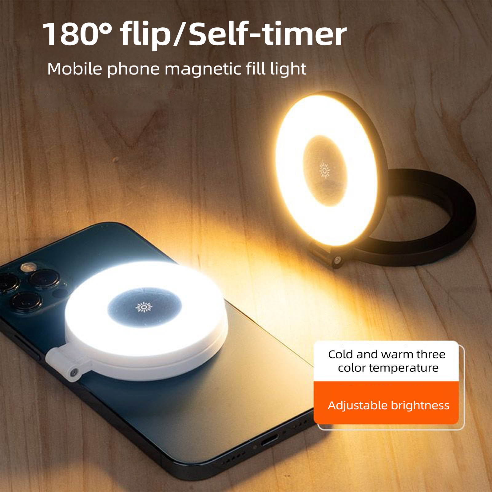 Photography Lighting Ring - Magnetische Selfie Ringlicht Smartphone Magnetisch Invullicht