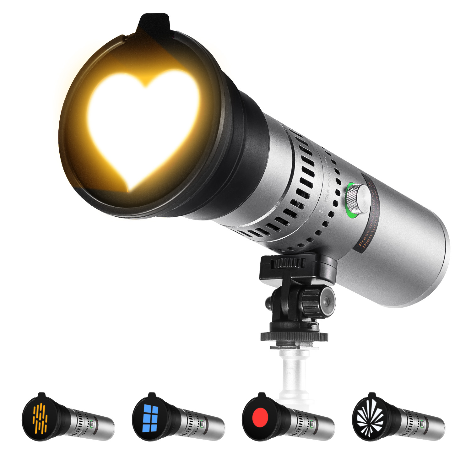 Photography Lighting With Umbrella - K&F CONCEPT SP25C RGB LED-videolamp 4-kleuren