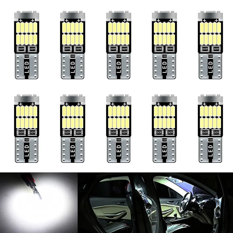 Interior Photography Lighting - 10 stks T10 W5W 194 501