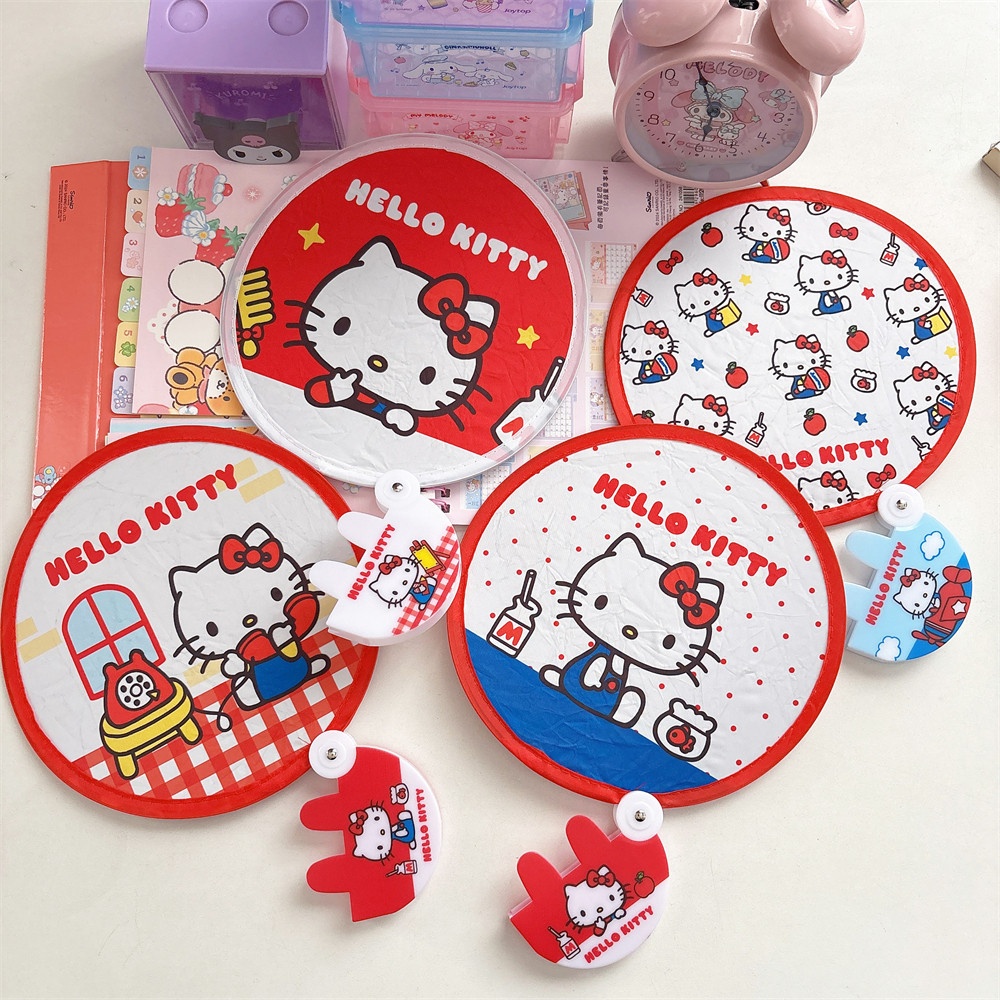 Photography Lighting Equipment - Echte Sanrio Hello Kitty zomerzonweringventilatoren Kawaii