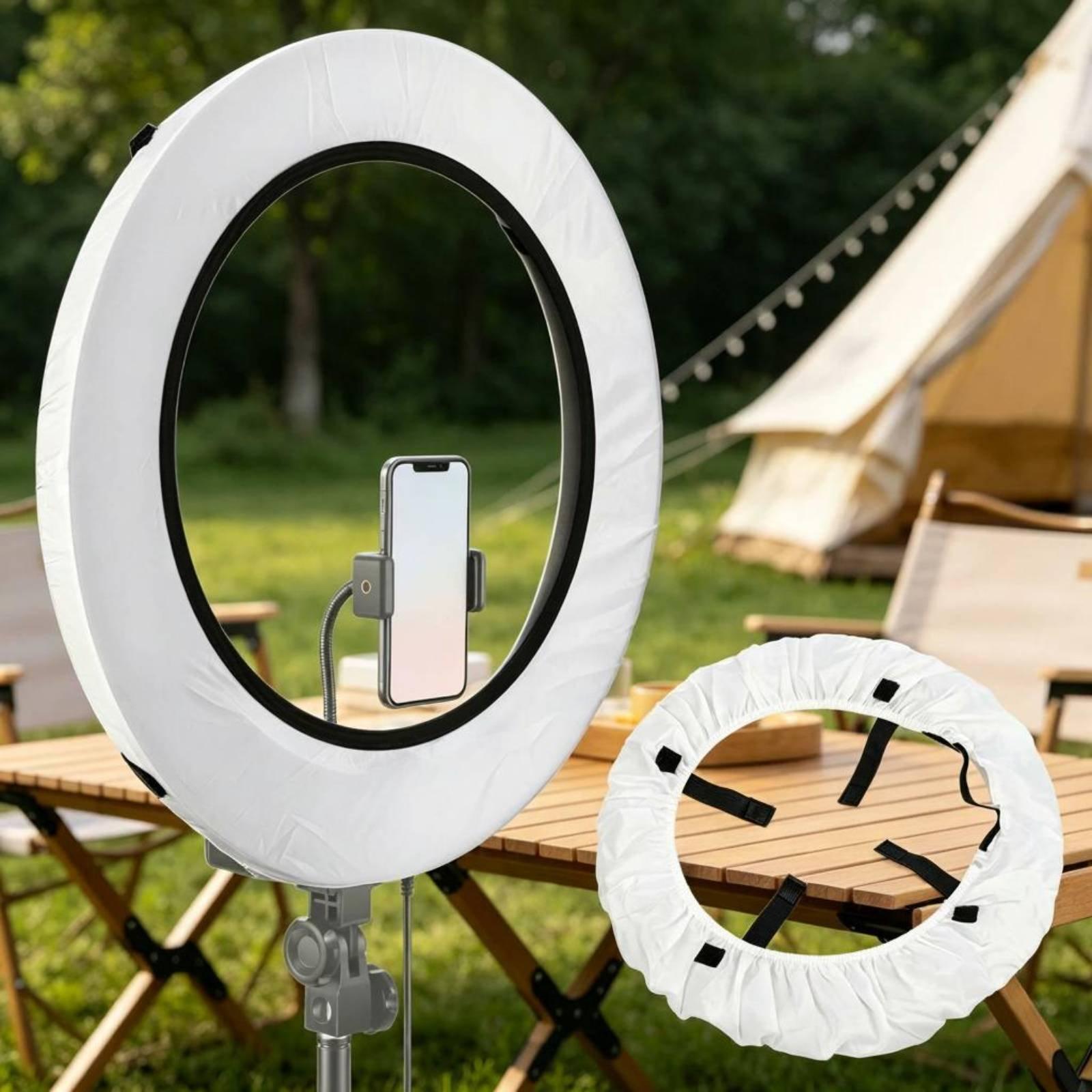 Foto-lichtkap Lichtgewicht nyl - Led Ring Light 18 recensie en prijs