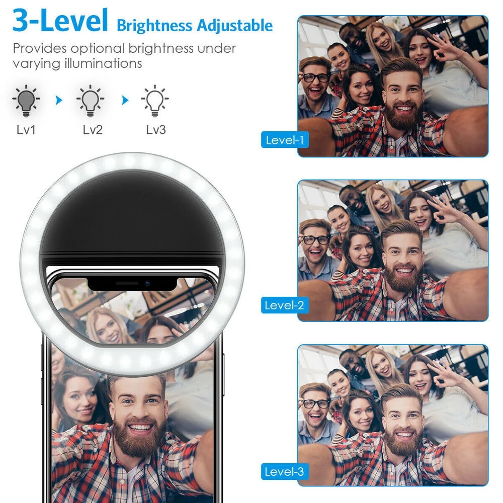 Usb Oplaadbare Led Selfie Ring - Photography Lighting Ring recensie en prijs