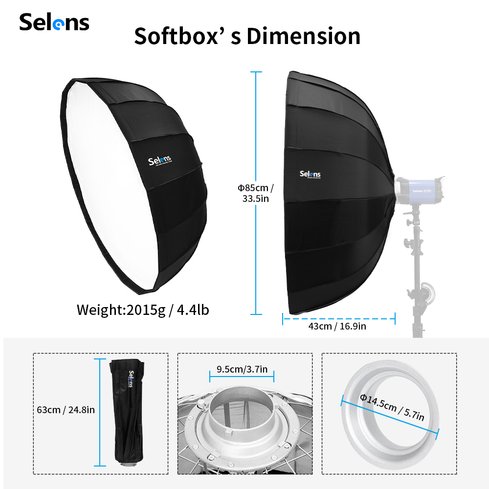 Selens 85Cm Paraplu Radar Soft - Photography Lighting With Umbrella recensie en prijs