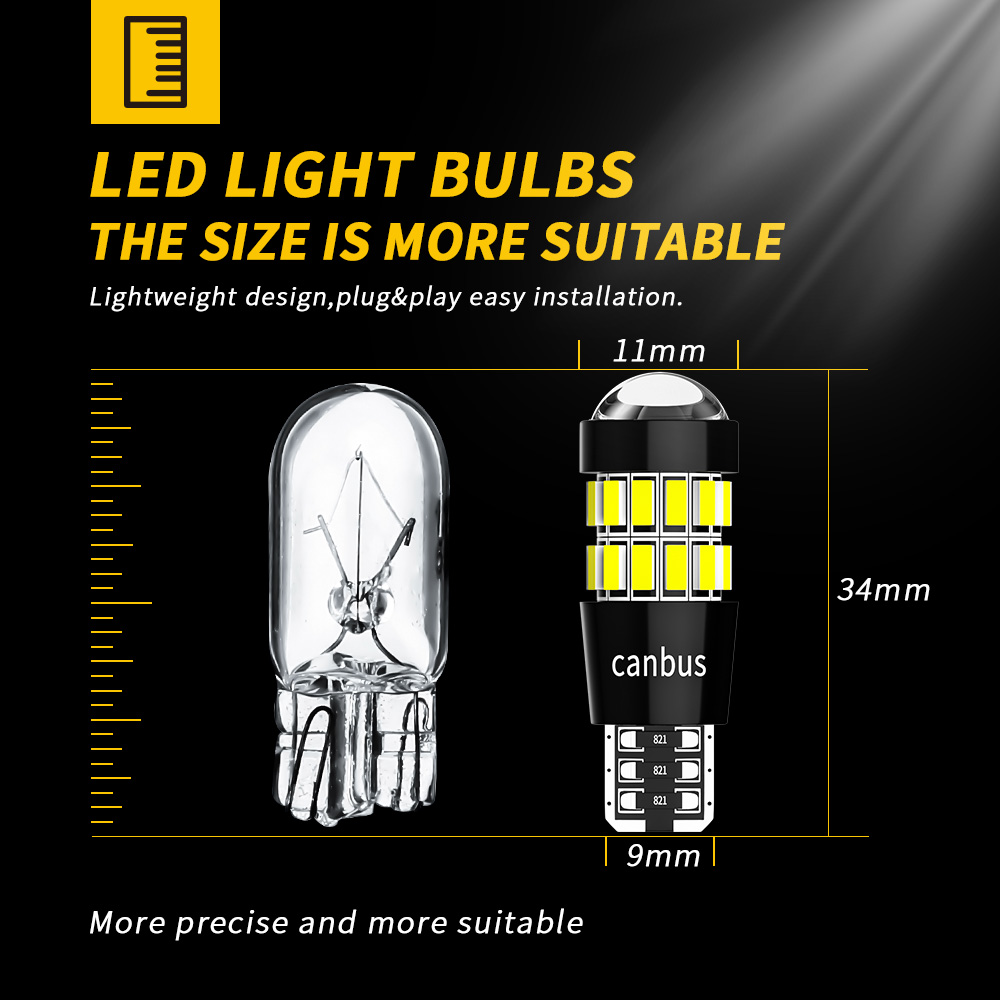 DXZ 2PCS W5W T10 Led-lampen Le - Interior Photography Lighting recensie en prijs