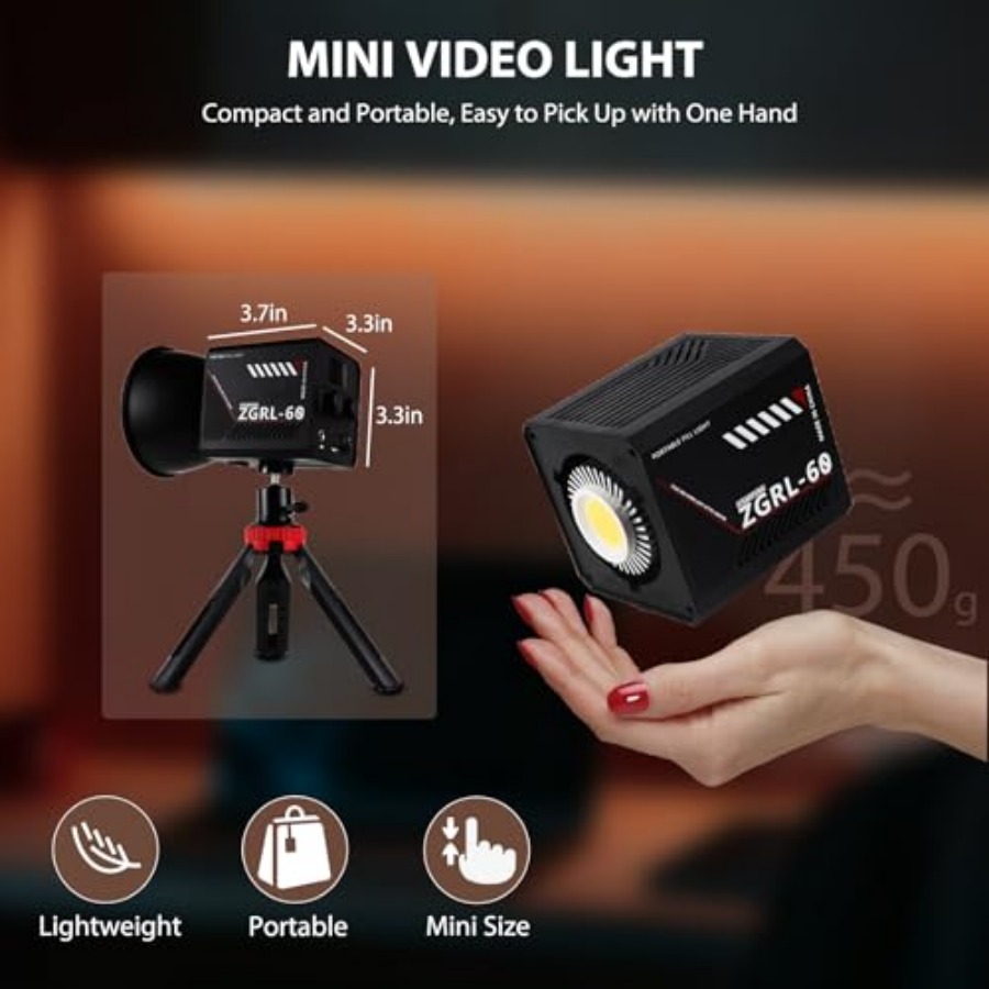 60W COB LED-videolamp Handheld - Photography Lighting Studio recensie en prijs