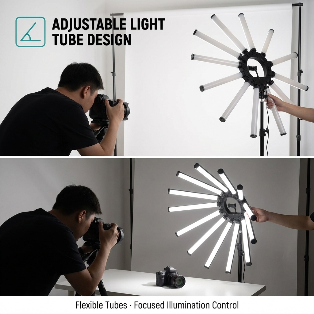 12-armige multi-tube fotografi - Photography Lighting Ring recensie en prijs